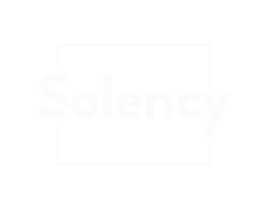Logo Solency blanc + Baseline